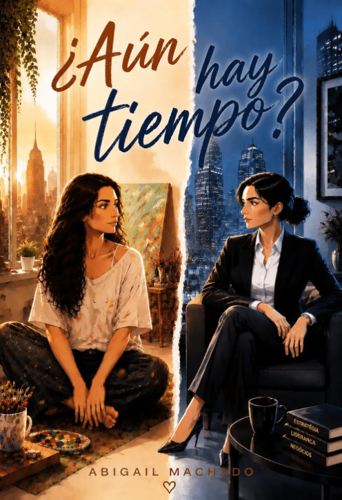 Portada de ¿Aún hay tiempo?, novela lésbica de Abigail Machado.