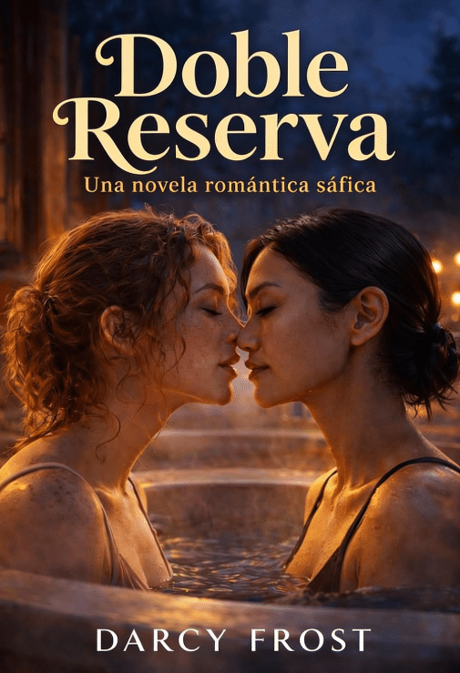 Portada de Doble Reserva, novela lésbica de Darcy Frost.