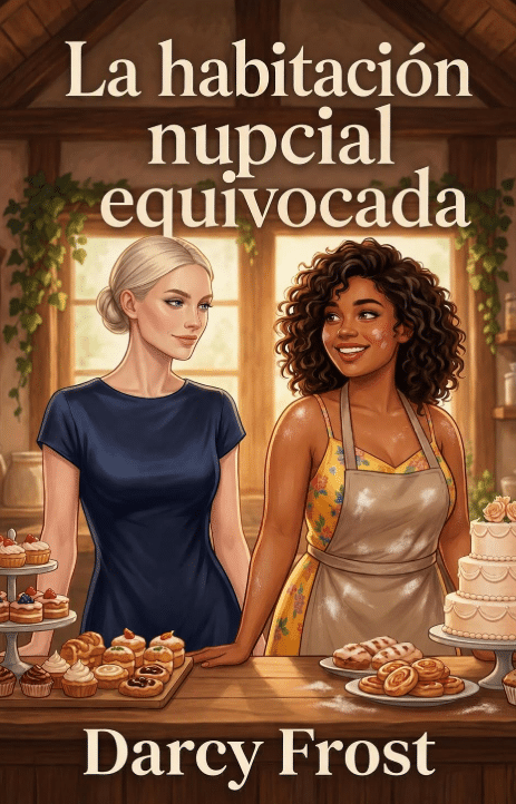 Portada de La habitación nupcial equivocada, novela lésbica de Darcy Frost.