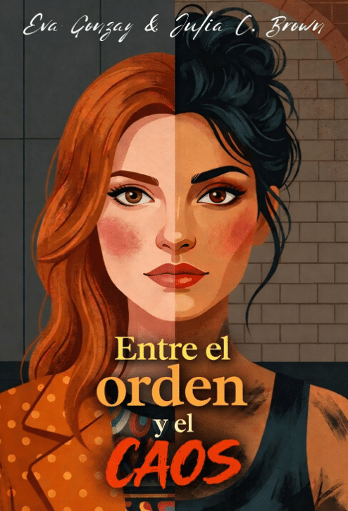 Portada de Entre el orden y el caos, novela lésbica de Eva Gonzay.