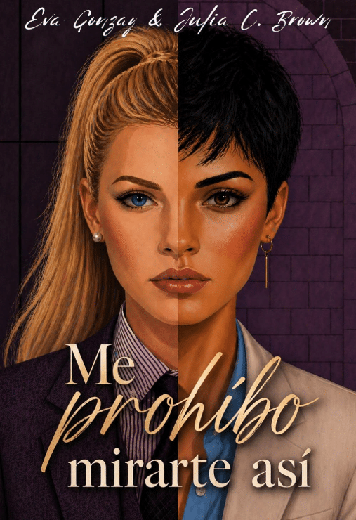 Portada de Me prohíbo mirarte así, novela lésbica de Eva Gonzay.