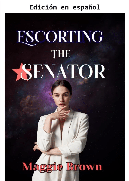 Portada de La acompañante de la senadora, de Maggie Brown