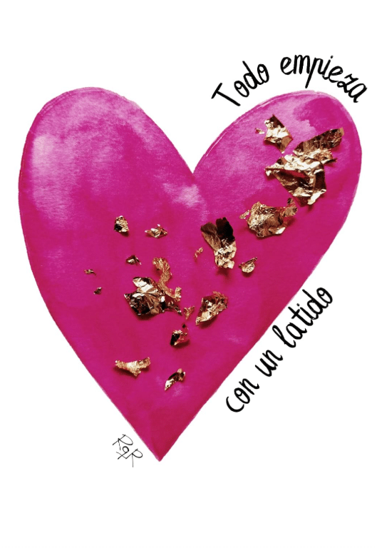 Portada de Todo empieza, corazón, con un latido, poesía lésbica de Patricia Sánchez Carrasco.